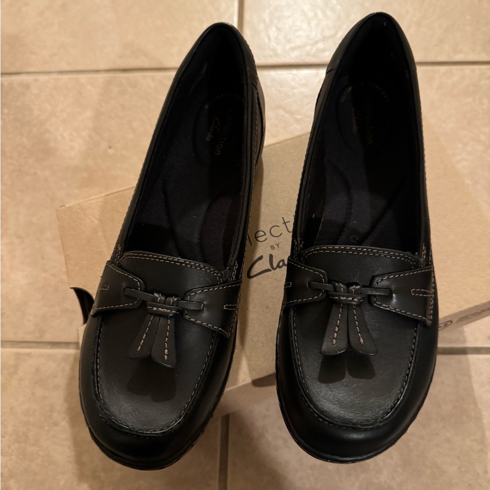 Clarks Women's Classic Black Loafers